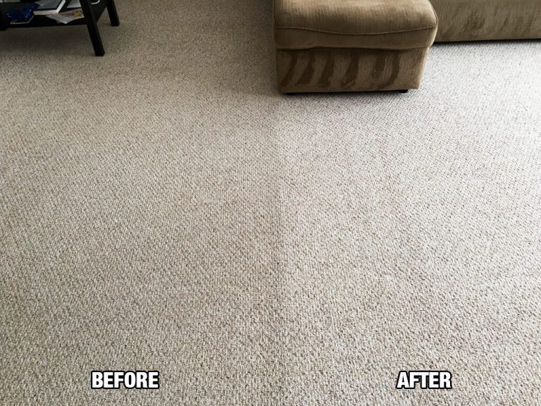 Photo of Superior Cleaning Systems, Inc. before and after carpet cleaning